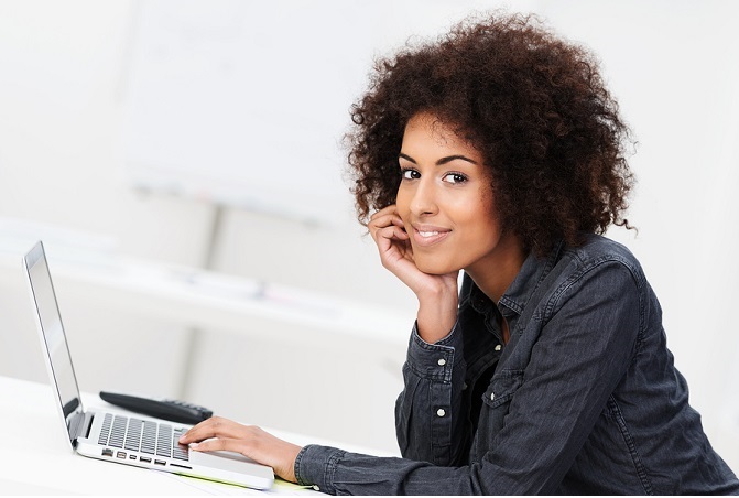 Friendly African American Businesswoman